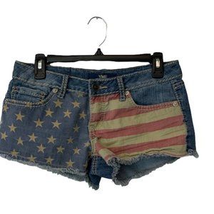 Flag Jean Shorts Size 7